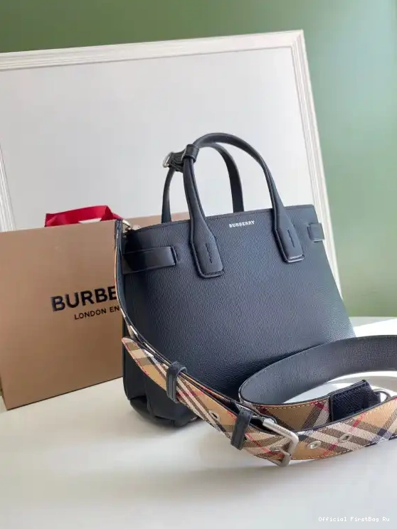 Official First Bag Ru Check Bowling Bag-26*12*19CM BURBERRY 0514
